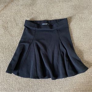 Y2k black school girl skater skirt